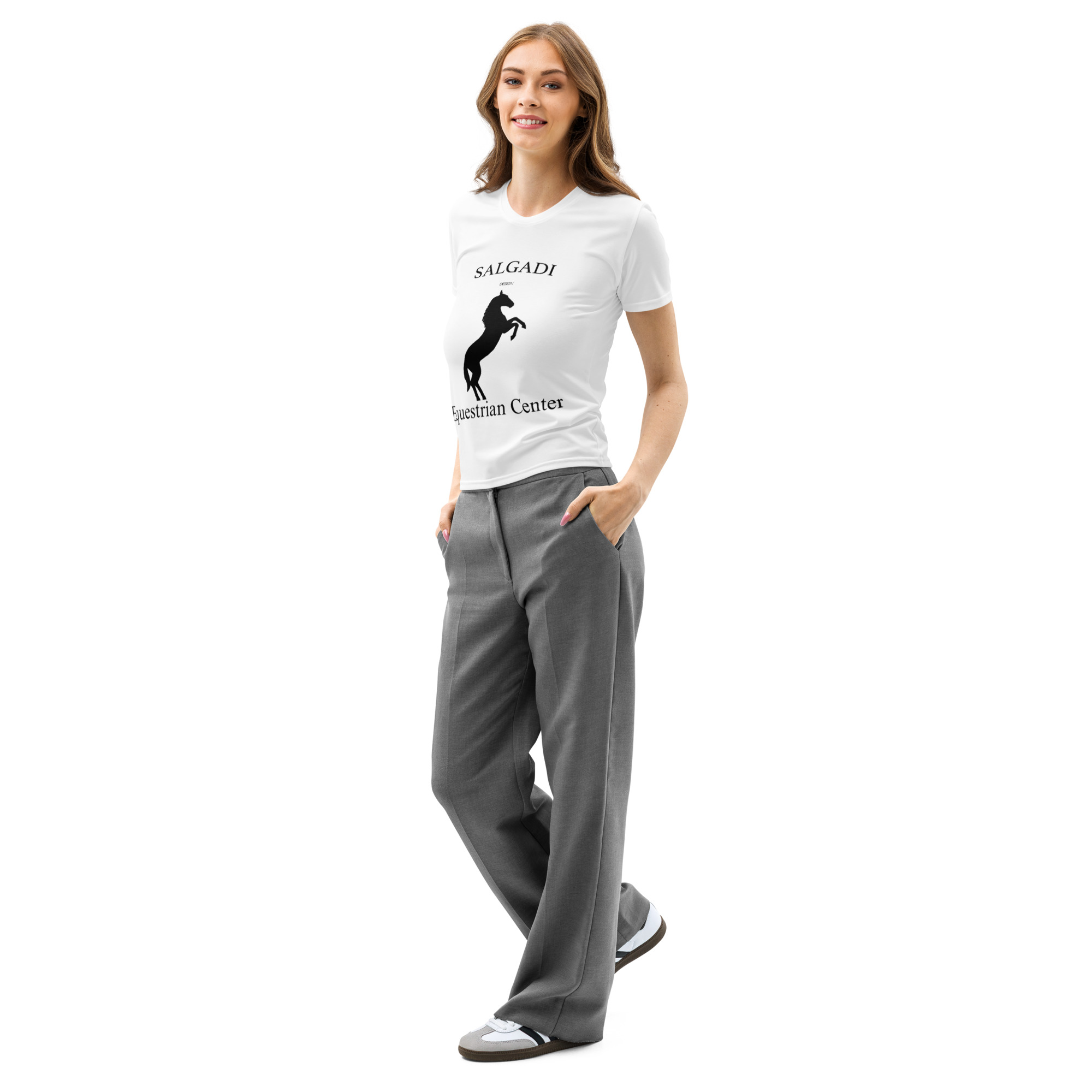 women’s cotton crew neck t shirt